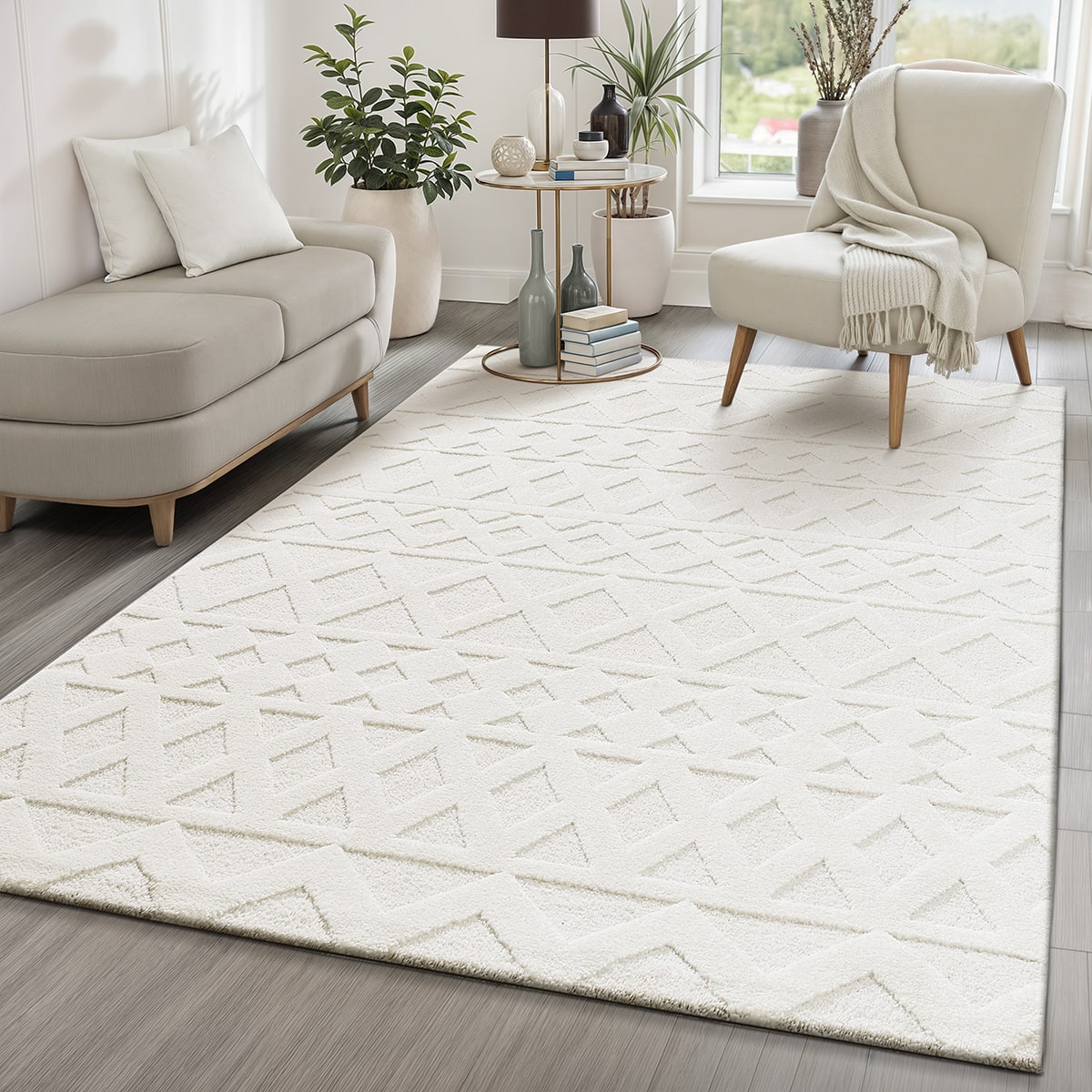 Everest Moderner Kurzflor Teppich