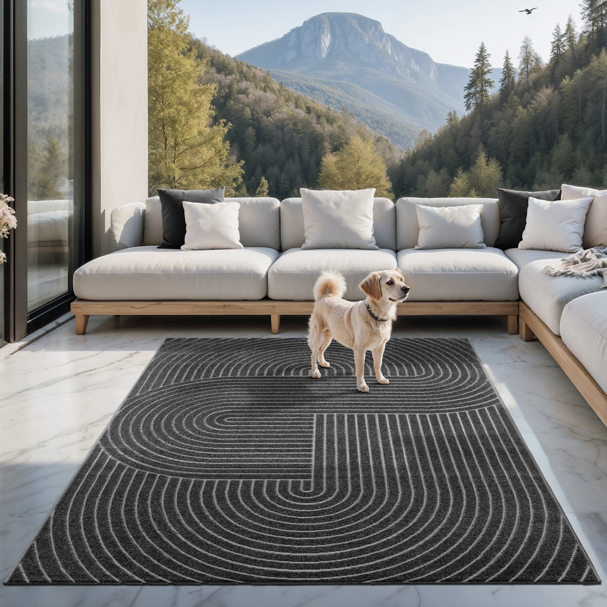 Santo Plus  Moderner In- & Outdoorteppich