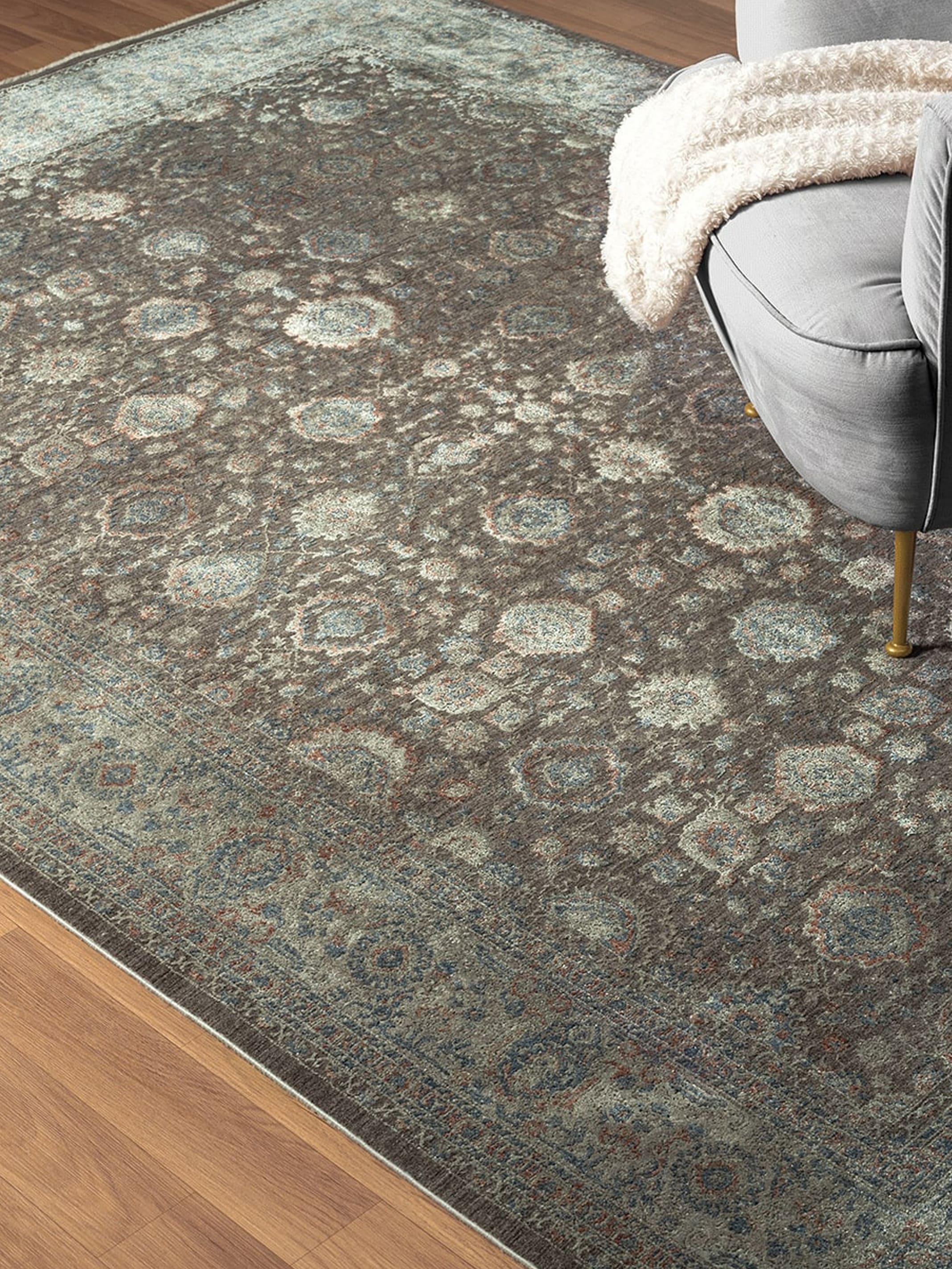 Thera Seidiger Vintage-Teppich