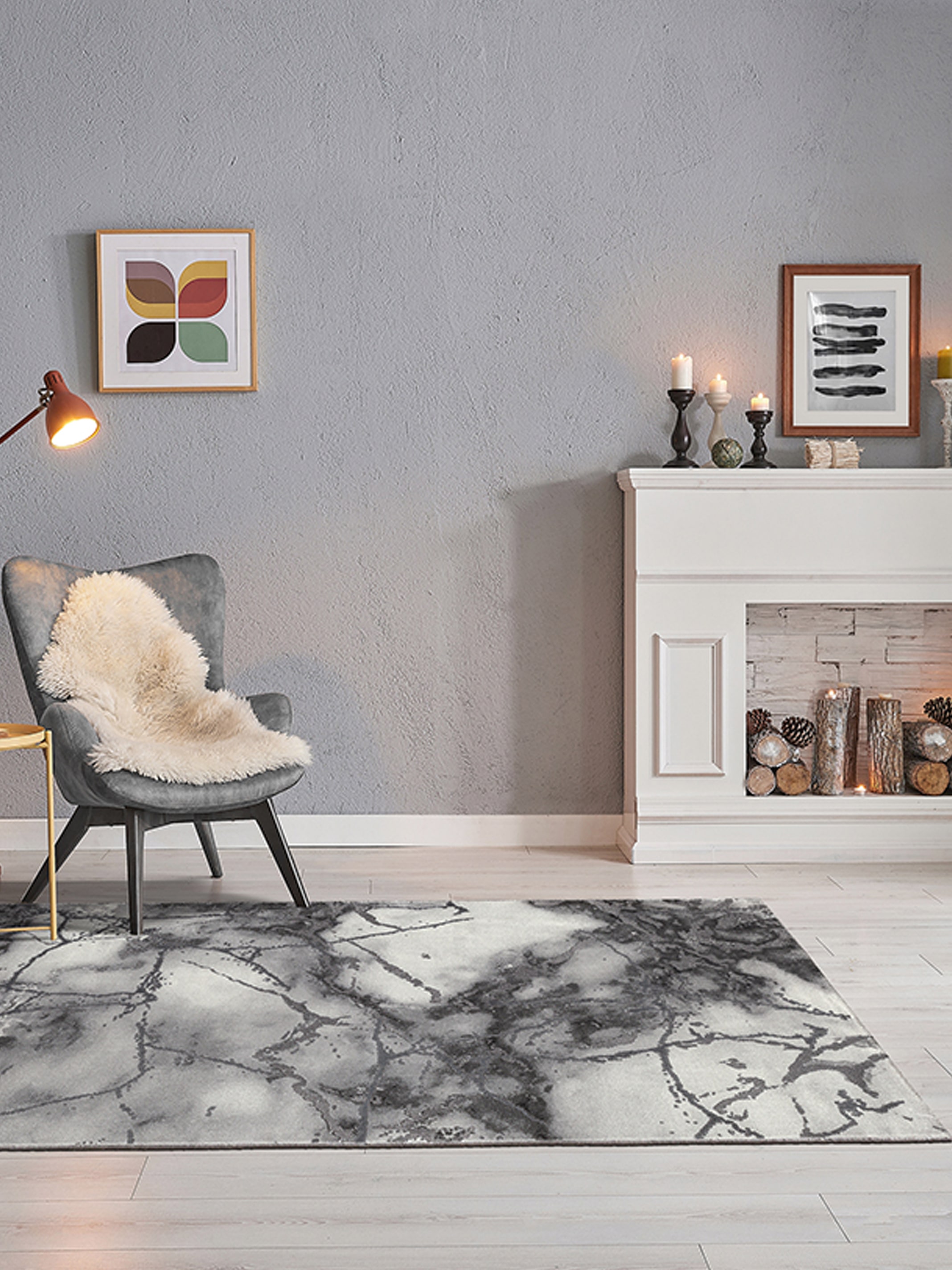 Marble Moderner Wohnzimmer Teppich