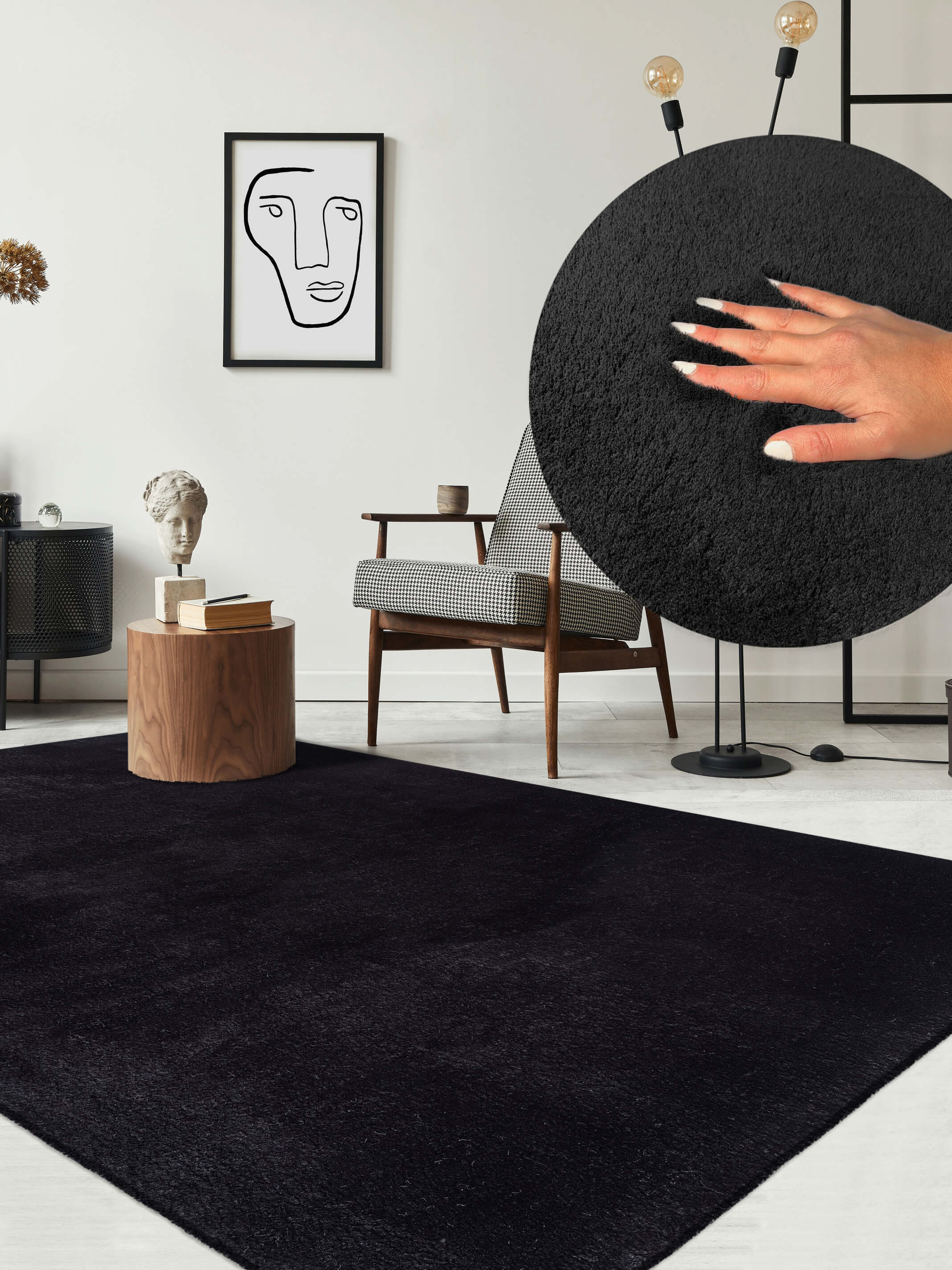 Relax waschbarer Kurzflor Teppich