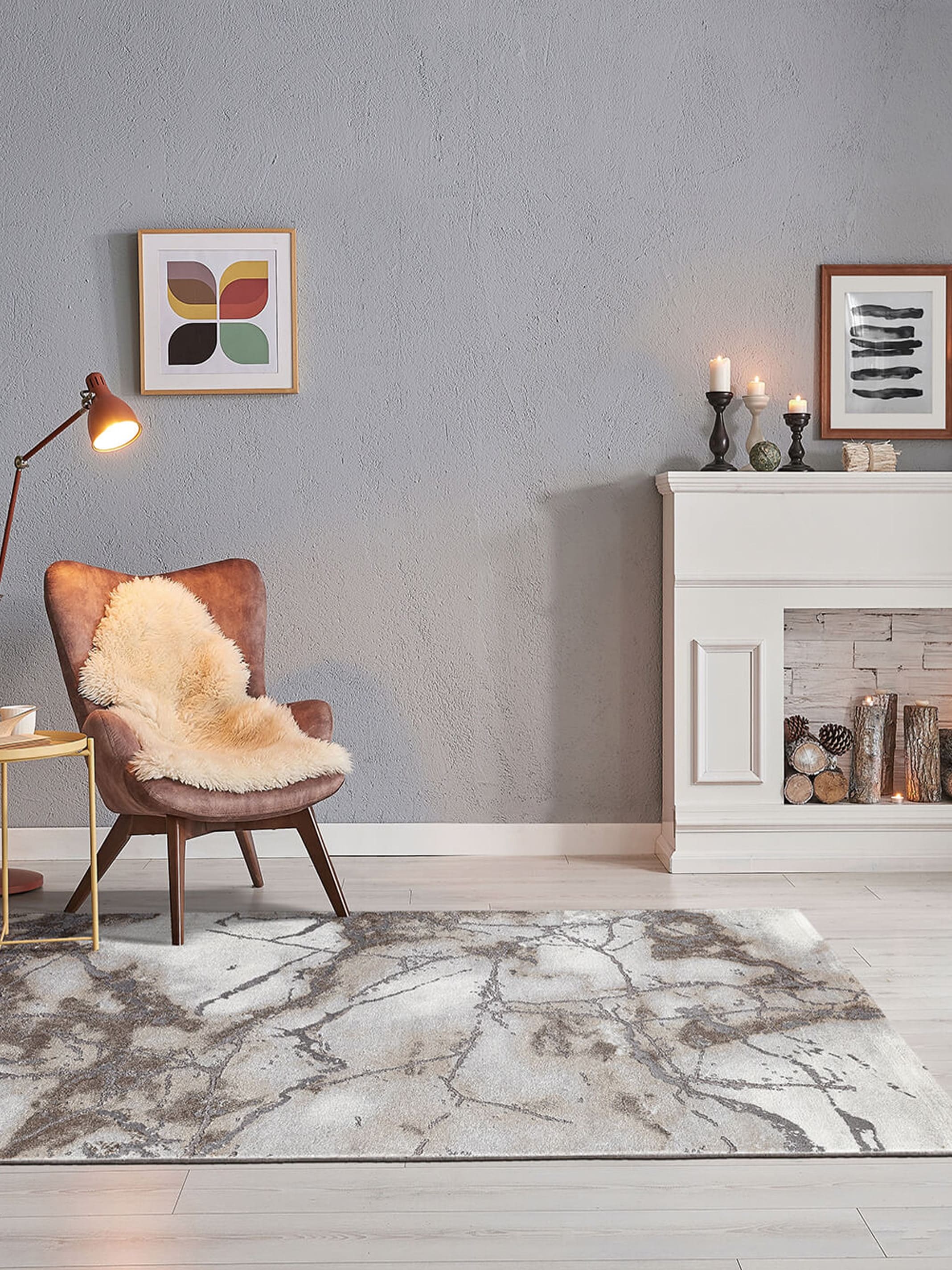 Marble Moderner Wohnzimmer Teppich