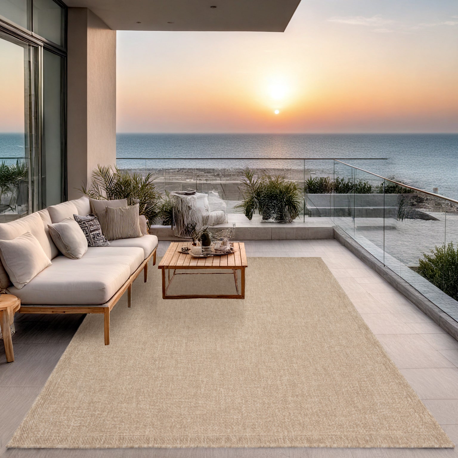 Kansas robuster In- & Outdoor Teppich