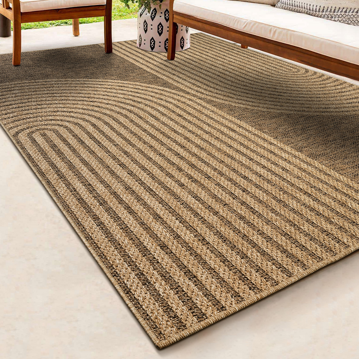 Kansas robuster In- & Outdoor Teppich