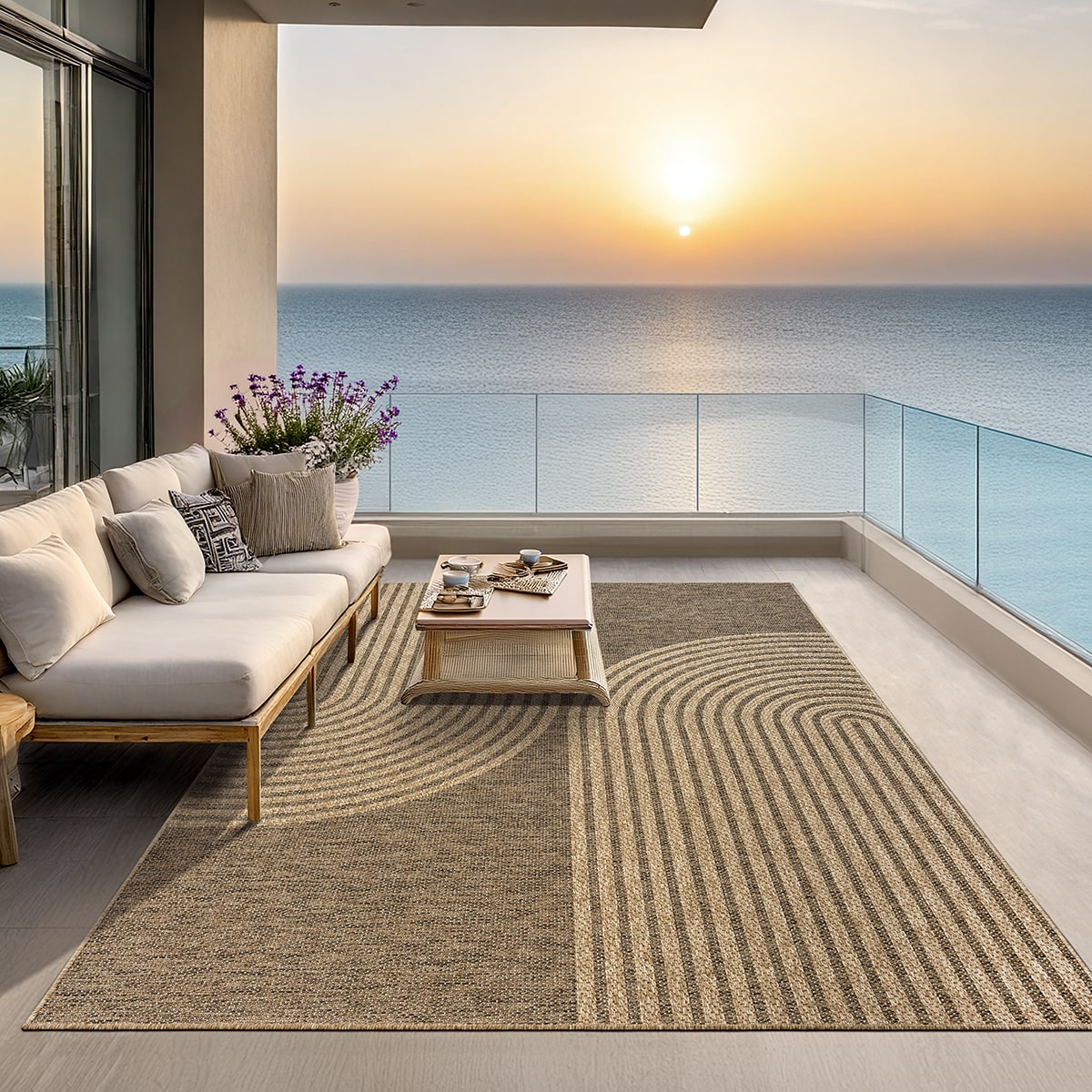 Kansas robuster In- & Outdoor Teppich