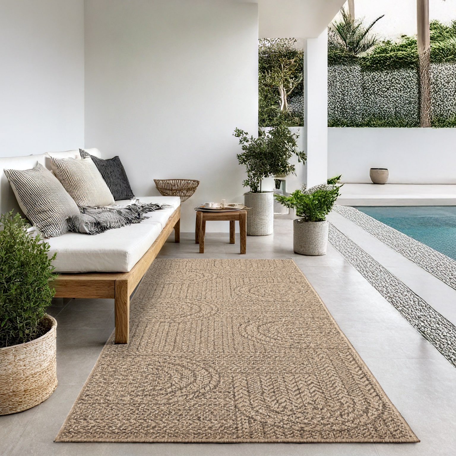 Kansas robuster In- & Outdoor Teppich