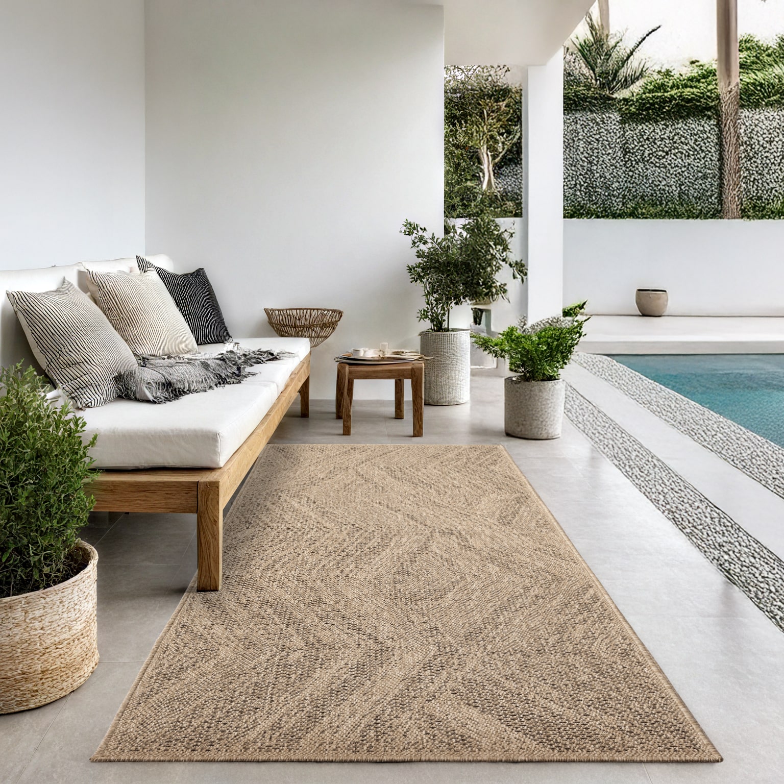 Kansas robuster In- & Outdoor Teppich