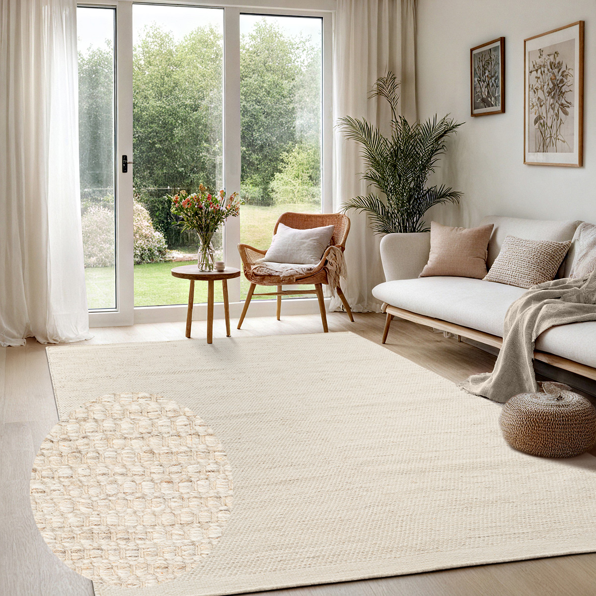 Deluxe Wool Handgewebter Wollteppich