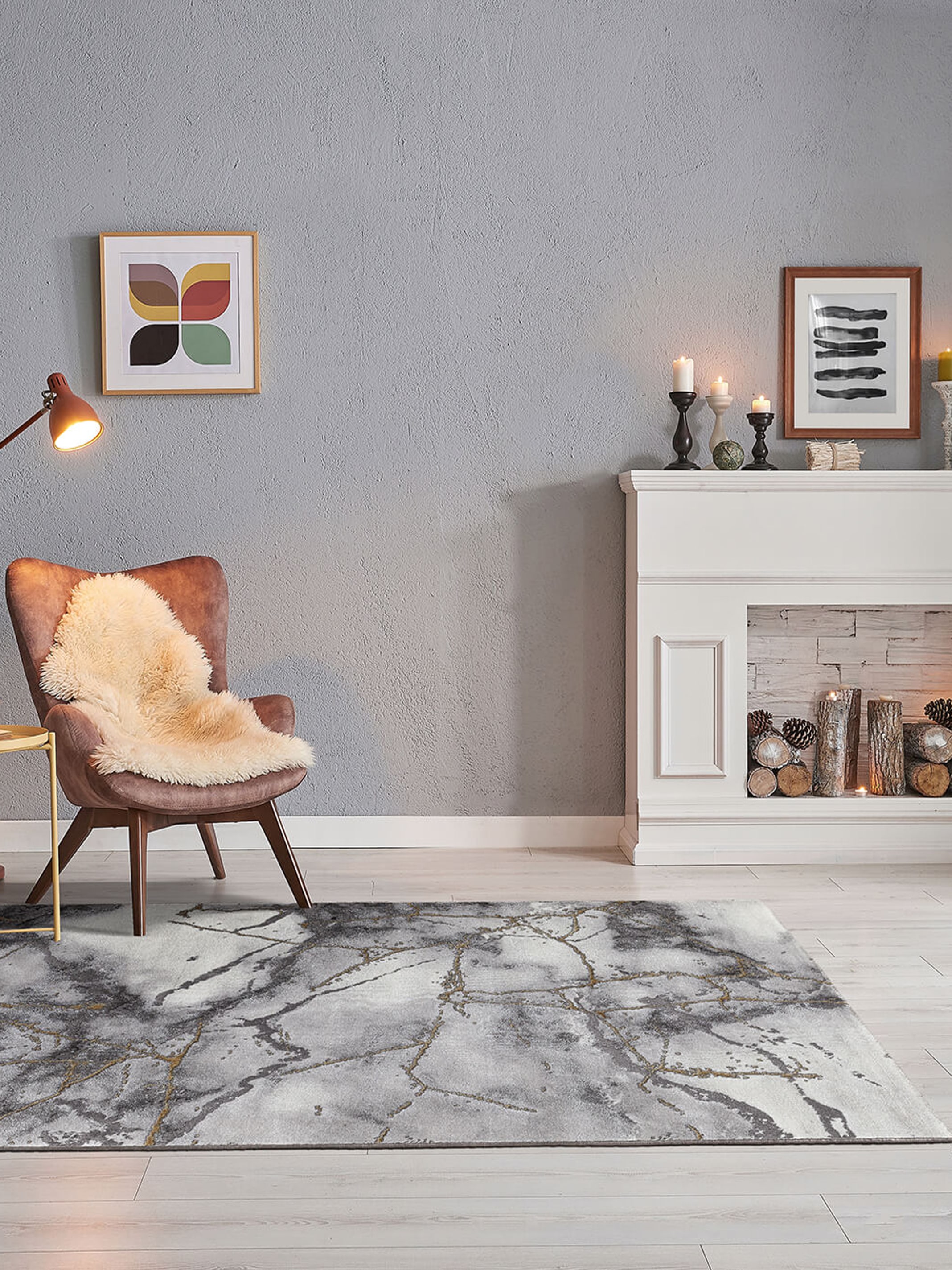 Marble Moderner Wohnzimmer Teppich