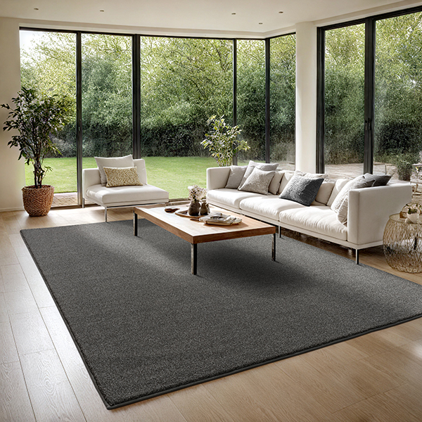 Turin eleganter Kurzflor Teppich