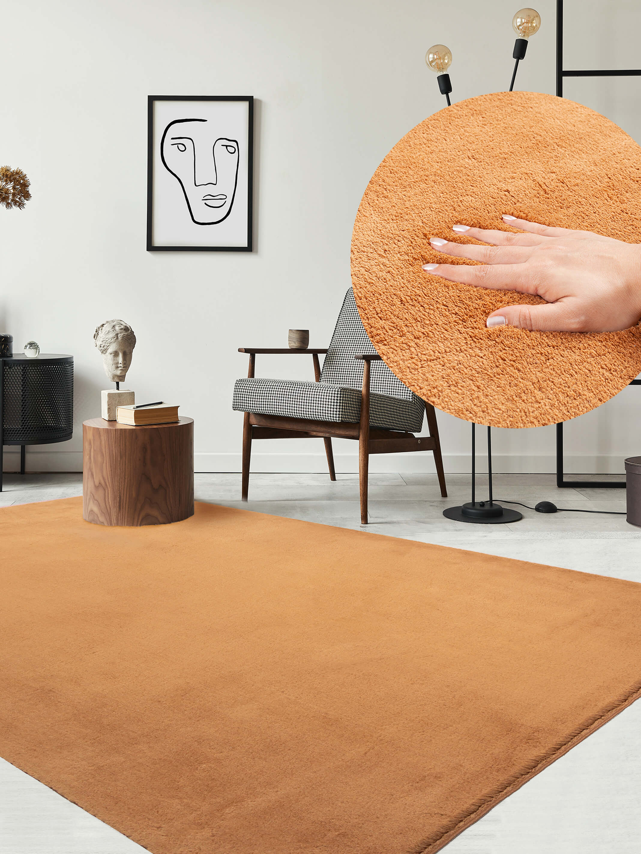Relax waschbarer Kurzflor Teppich