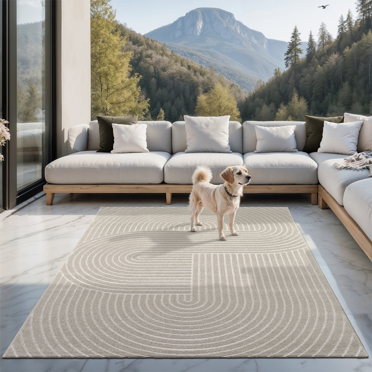 Santo Plus  Moderner In- & Outdoorteppich