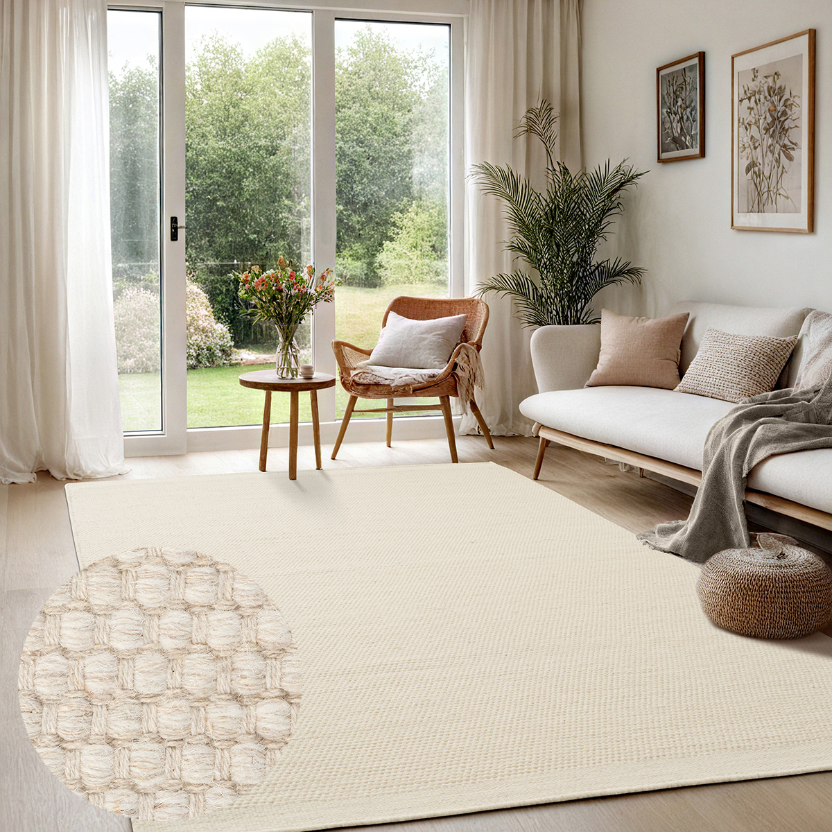 Deluxe Wool Handgewebter Wollteppich