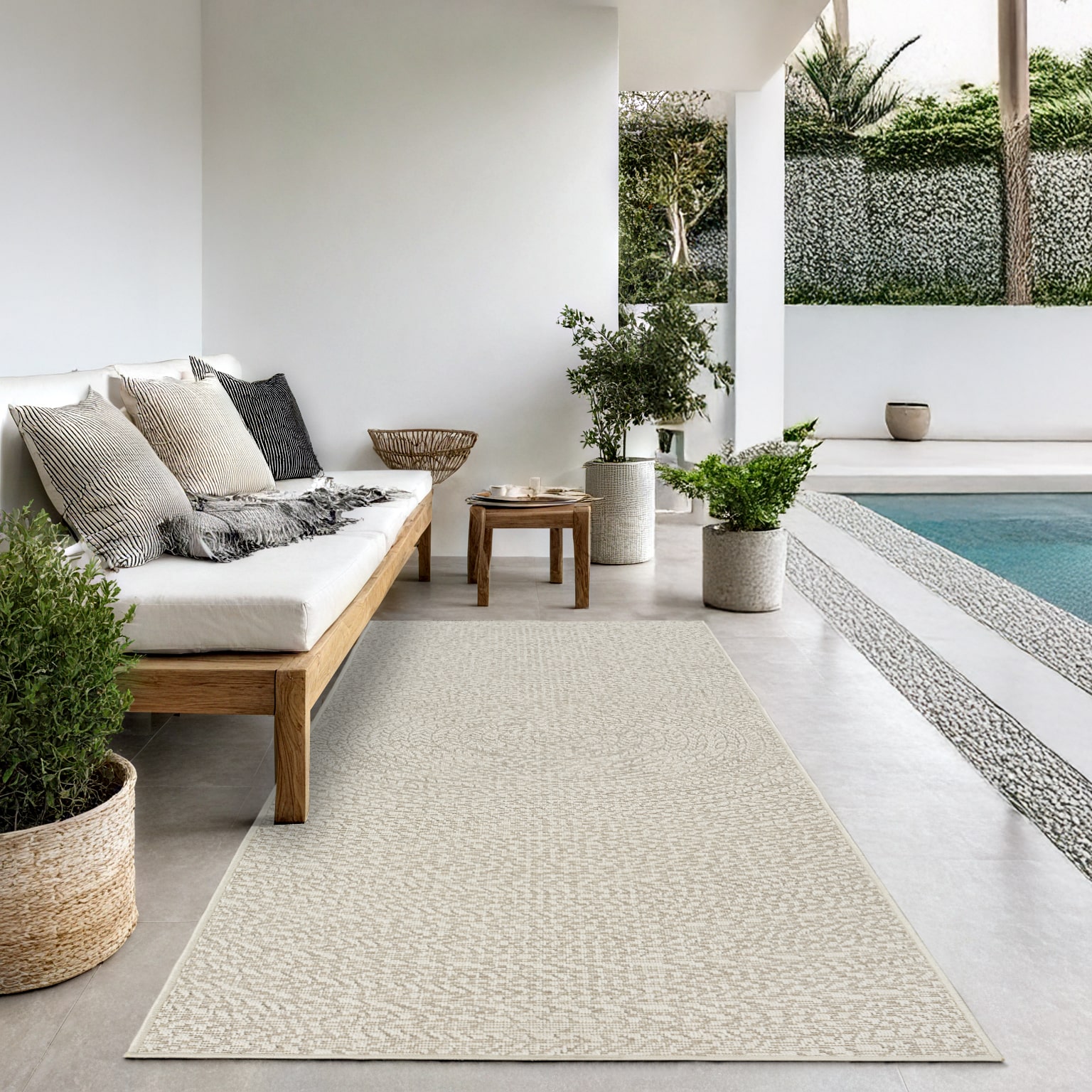 Kansas robuster In- & Outdoor Teppich