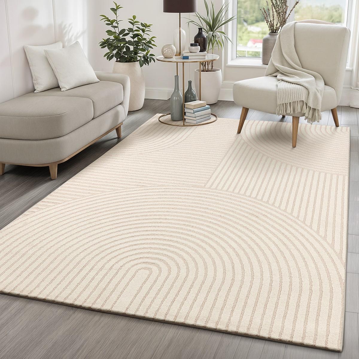 Everest Moderner Kurzflor Teppich