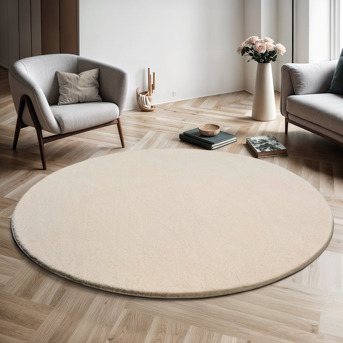 Kurzflor Teppiche - Beige, Grün, Modern & Mehr