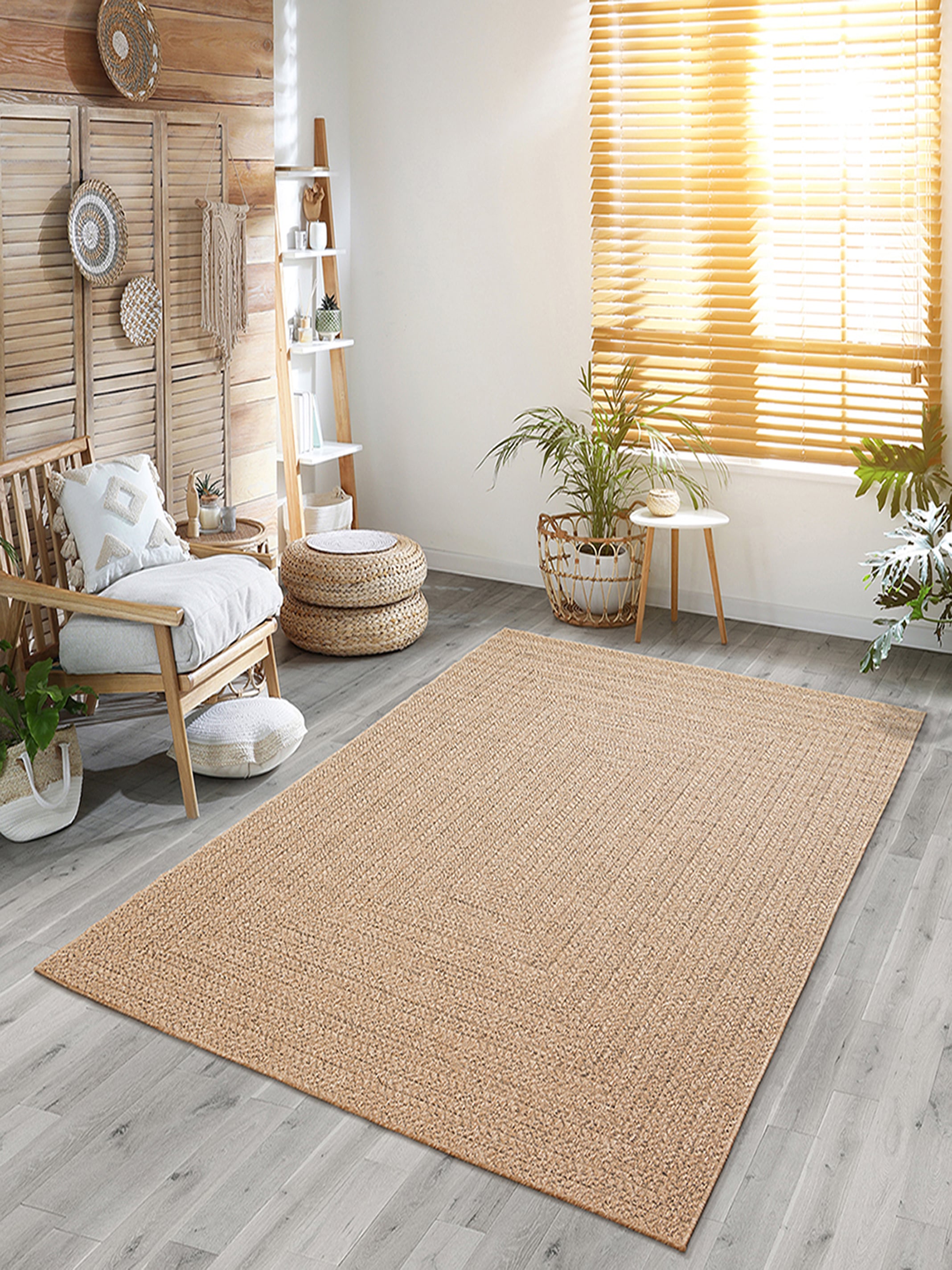 Kansas robuster In- & Outdoor Teppich | 200 x 290 | Natur
