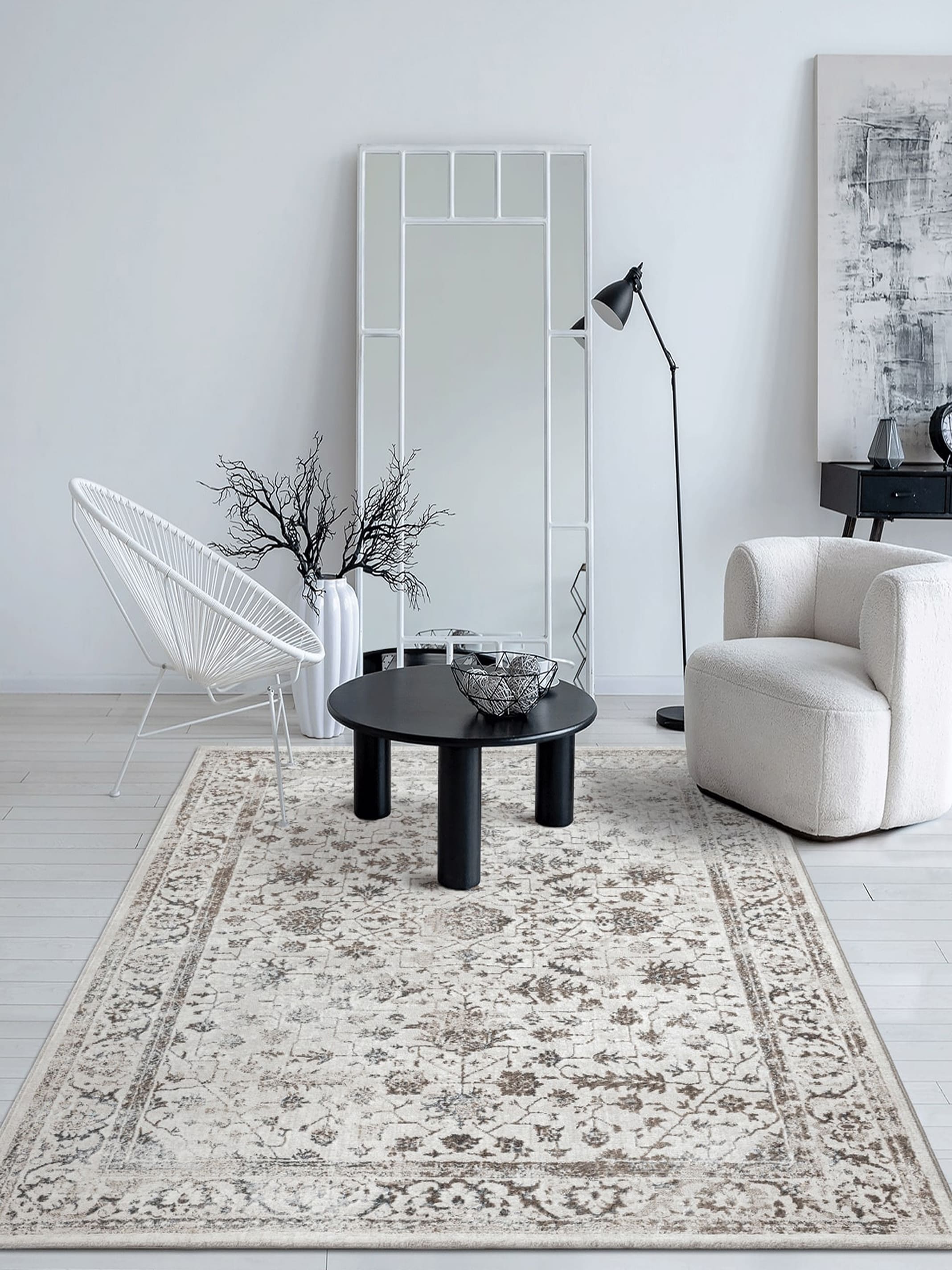 Mila Moderner Teppich fürs Wohnzimmer – Elegant Glänzender Kurzflor, Robust & Pflegeleicht, Oeko-Tex Zertifiziert